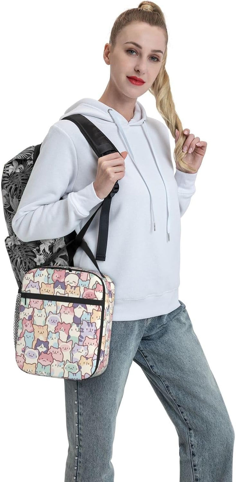 cute-colorful-cats-insulated-lunch-bag-kids-lunch-box-for-girls-boys-teens