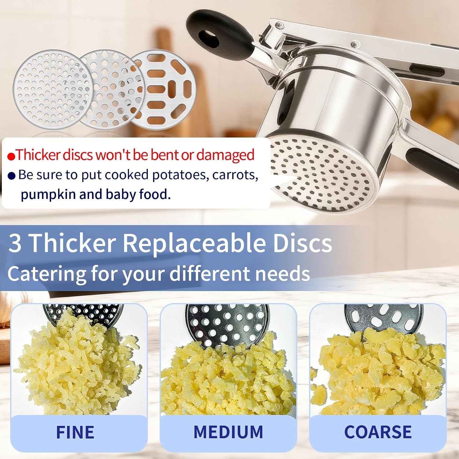 heavy-duty-potato-ricer-3-interchangeable-discs-stainless-steel