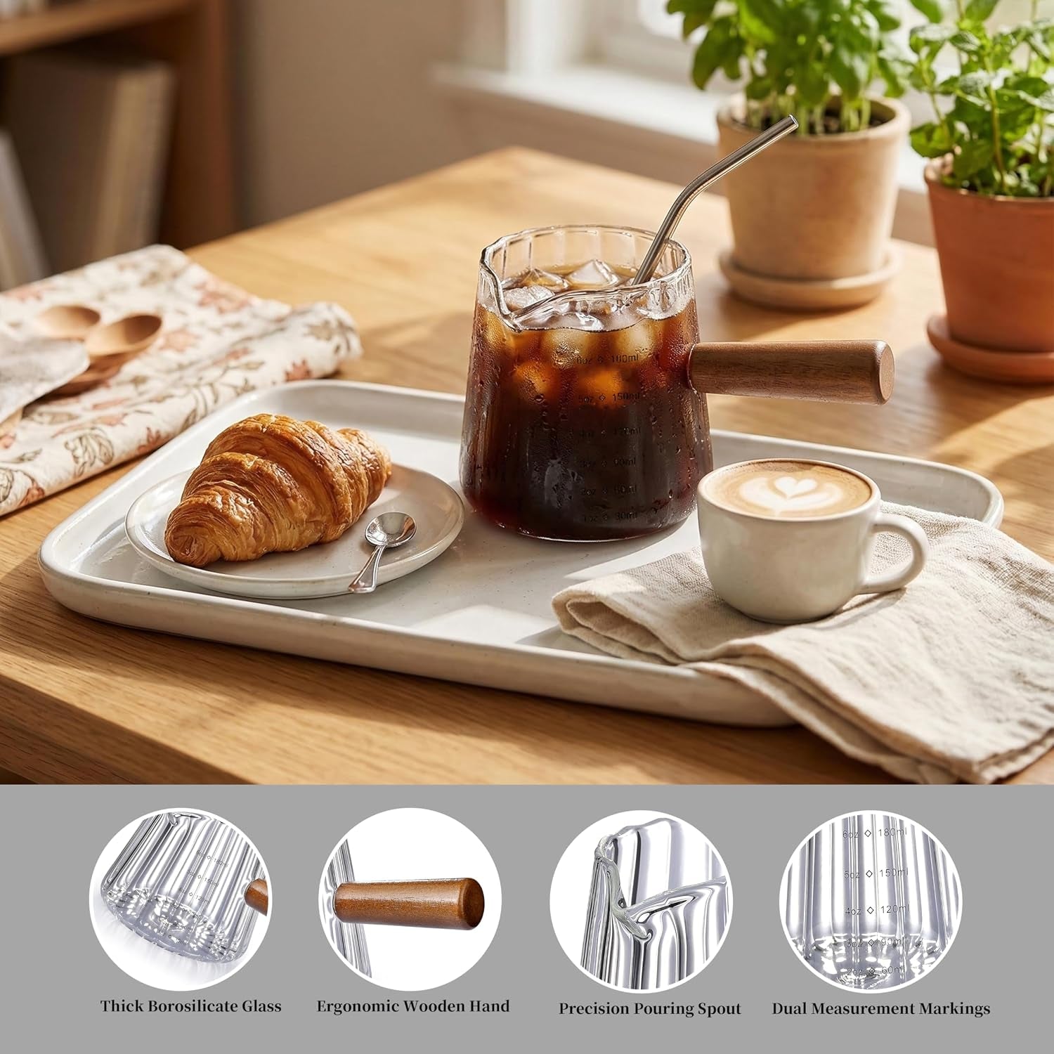2-pcs-espresso-cups-ohola-6oz-espresso-shot-cup-glass-measuring-cups-with-v-shaped-spout-markings-in-both-oz-ml