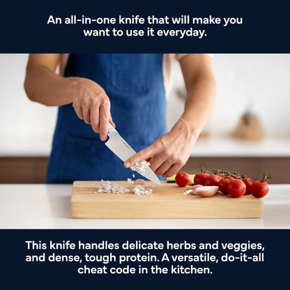 8 Inch Chef Knife, AUS-10 Japanese Stainless Steel - White7