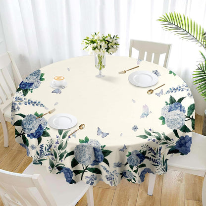 60Inch round Tablecloth Waterproof Stain Wrinkle Free Table Cover1