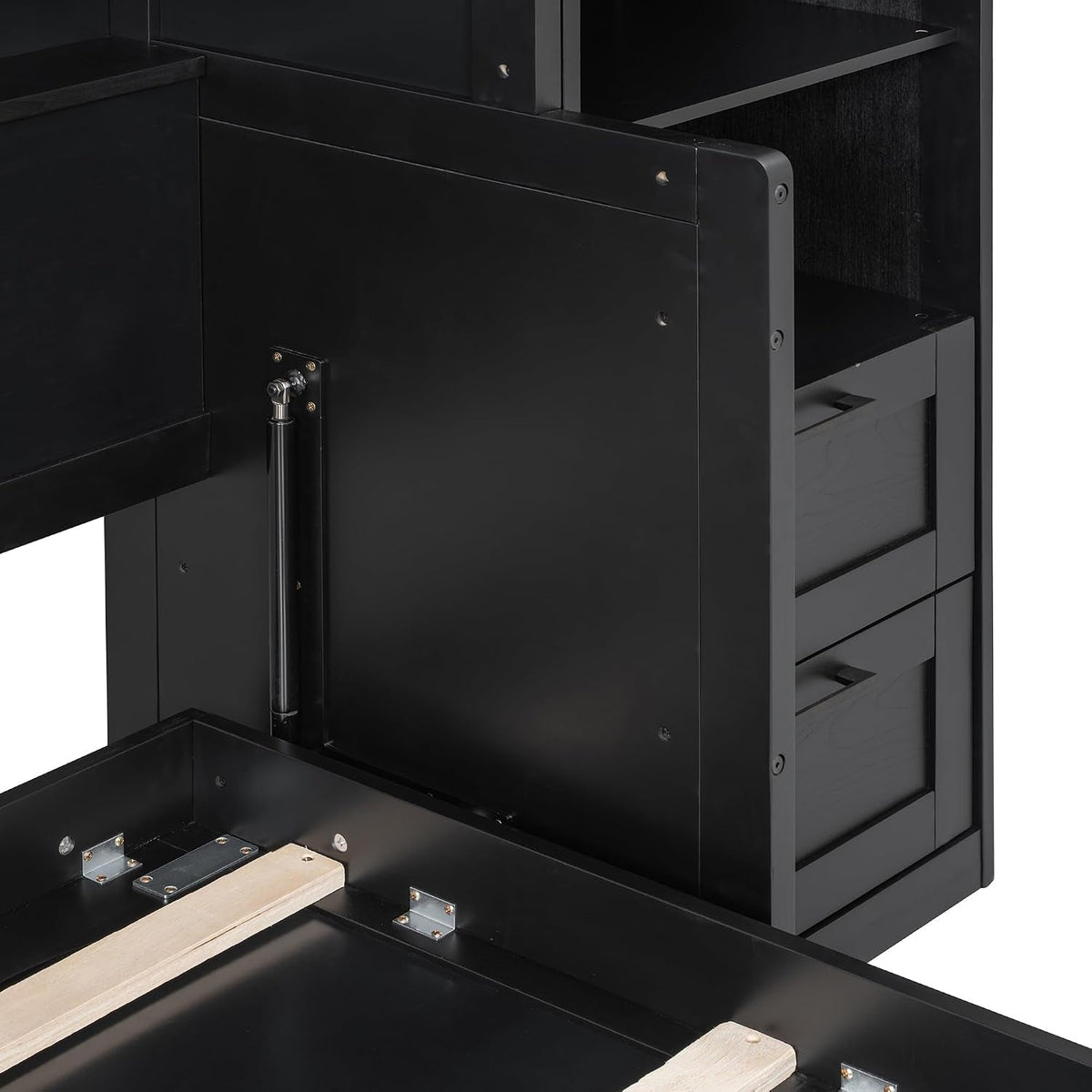queen-murphy-bed-with-side-wardrobes-drawers-queen-size-wall-bed-frame-multi-functional-hidden-fold-down-cabinet-bed-with-clothing-hanging-rods-open-shelves-black