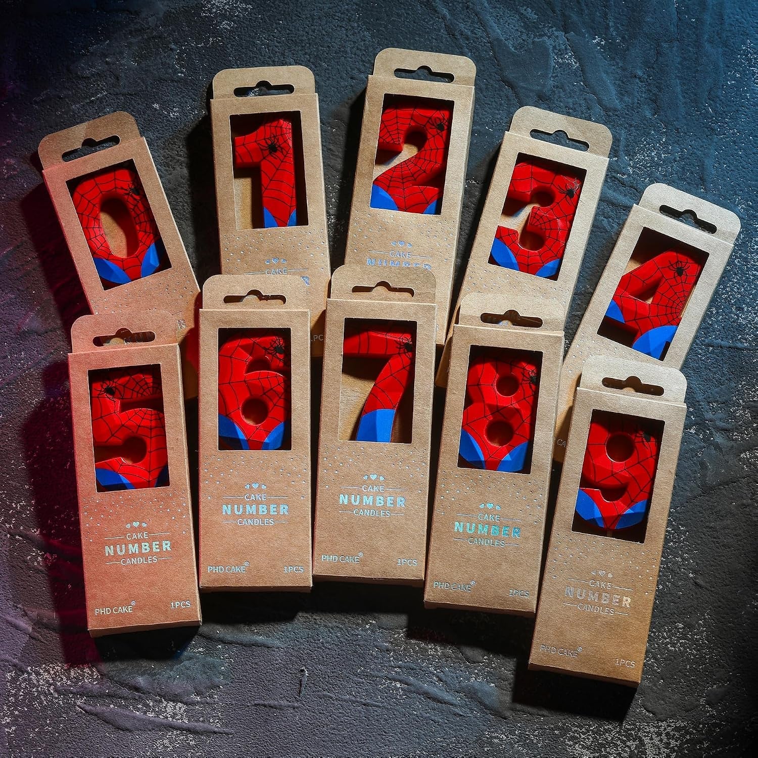 2-76-inch-number-spider-3-crystal-web-birthday-candles-spider-number-candles-cake-number-candles-party-celebration