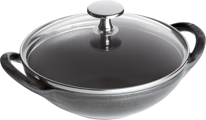 STAUB Baby Wok, 0.5-Qt, Graphite Gray1
