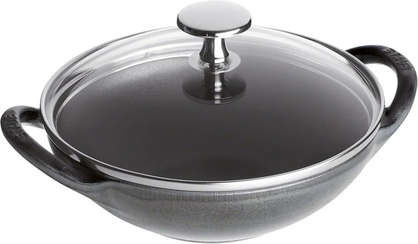 STAUB Baby Wok, 0.5-Qt, Graphite Gray1