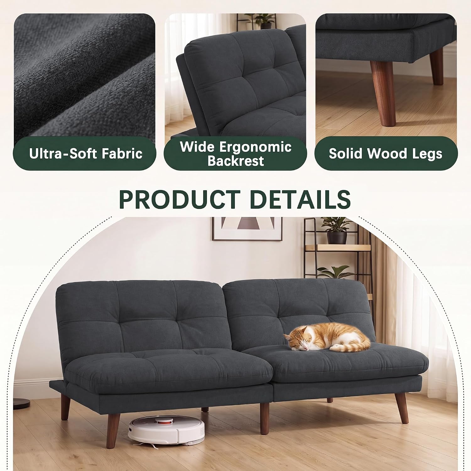68-convertible-futon-sofa-bed-dark-grey-linen-futon-couch