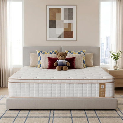 Queen Mattress, 12 Inch Queen Size Mattresses, Memory Foam Mattress in a Box with Pocket Coils, Relieve Pressure with Medium Support, Certipur-Us Certified, Hybrid Mattress Queen1