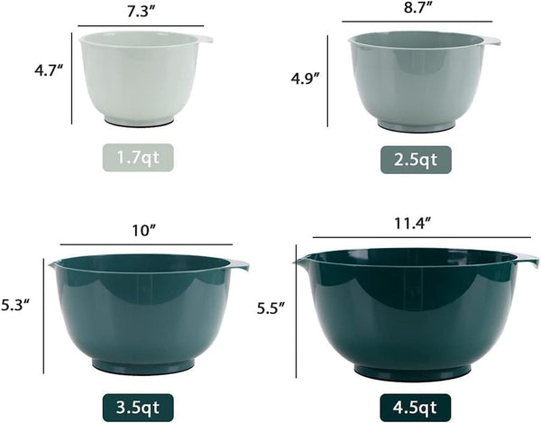 Plastic Mixing Bowl Set of 4, BPA Free3
