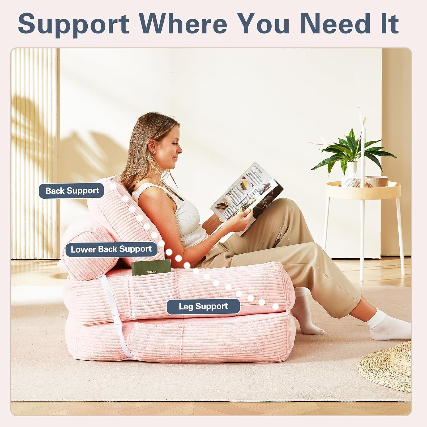 folding-sofa-bed-flannel-futon-couch-bed-with-pillow-and-blanket-convertible-sleeper-chair-for-living-room-bedroom-pink
