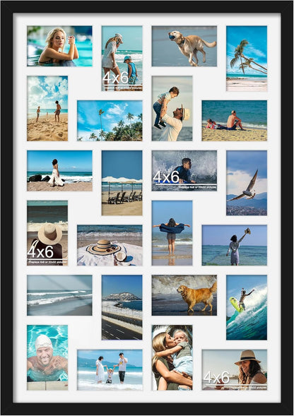 22X32 Collage Frame for 24 4X6 Photos Black1