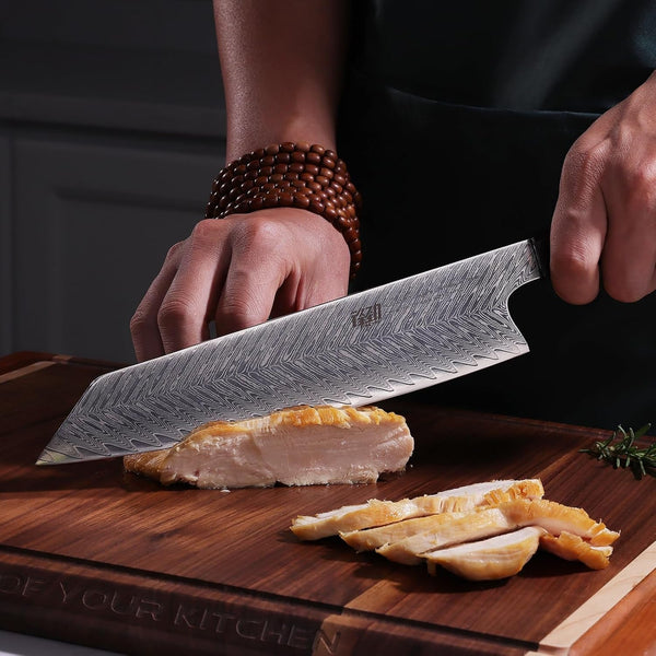 9 Inch Kiritsuke Knife, Versatile Japanese Chef Knife, Premium AUS-10 Damascus Steel Blade, Professional Kitchen Essential (Samurai Series)7