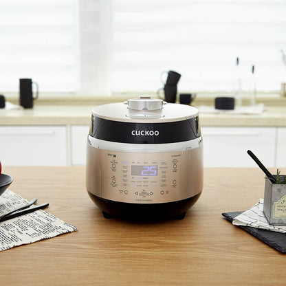 CUCKOO High Pressure Induction Rice Cooker, 6-Cup Cooked, CRP-EHSS0309FG | Small 3-Cup Uncooked Capacity, Nonstick Inner Pot, 17 Cooking Modes, 17-22 Minute Turbo White Rice, Auto Clean, Made in Korea2