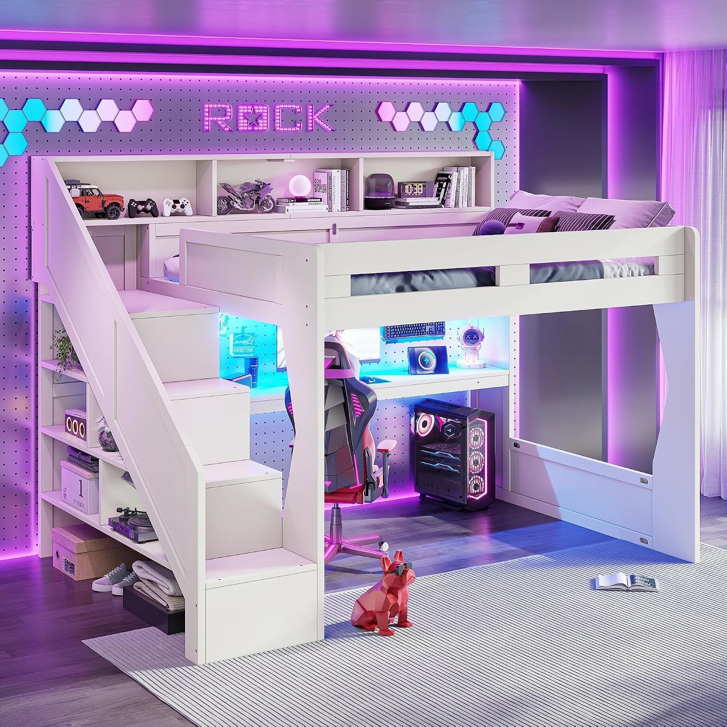 queen-loft-bed-with-storage-stairs-and-charging-station-beige