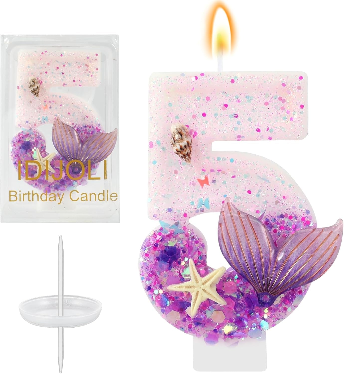 purple-number-5-candles-mermaid-birthday-candle-5th-birthday-cake-topper-cupcake-decorations-for-girls-and-women-party-decor-anniversary-celebrations-supplies-favors