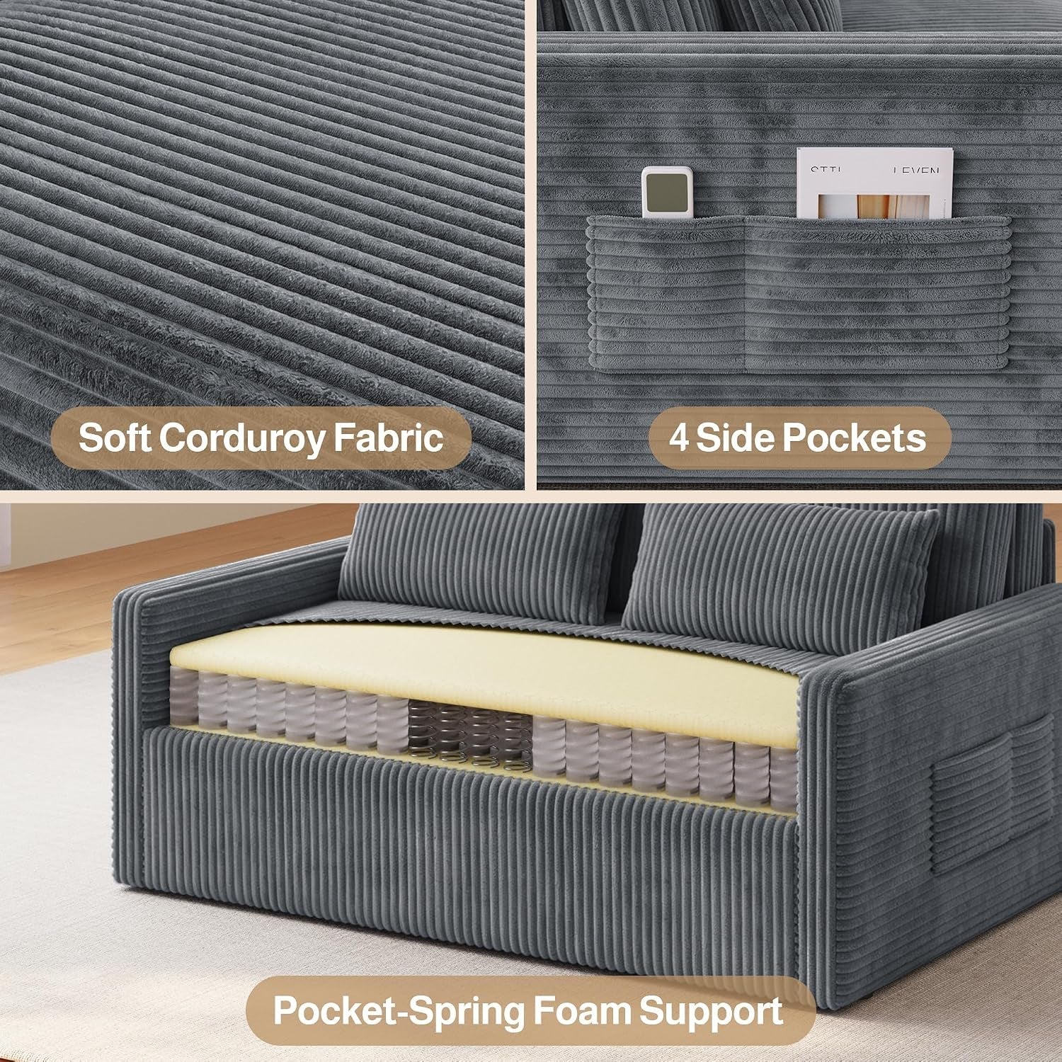 77-2-extended-pull-out-sofa-bed-3-in-1-sleeper-couch-dark-gray