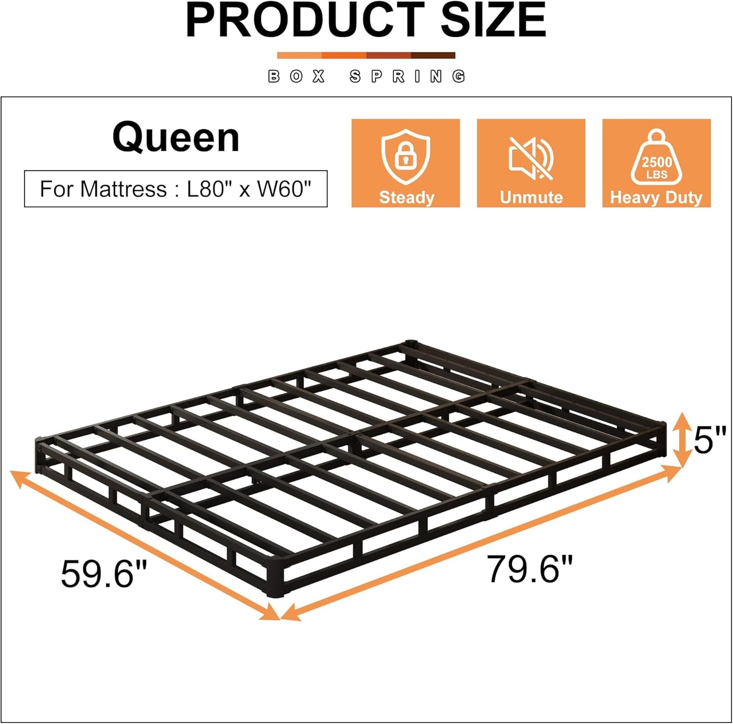 5-inch-box-spring-queen-size-mattress-foundation-with-fabric-cover-heavy-duty-metal-bed-base-3000lbs-max-weight-capacity-noise-free-easy-assembly-non-slip-black