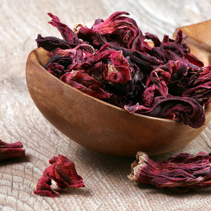 1Lb Dried Whole Hibiscus Flowers and Petals, Flor De Jamaica | Perfect for Tea and Mexican Agua Fresca, Sorrel Flower, Zobo Flower3