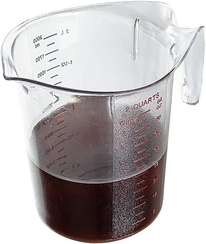 Plastic Measuring Cup - Chef 101 Measuring Jug with Dual Unit Markings, Dishwasher Safe - Clear Measuring Cup for Kitchen, Restaurants8