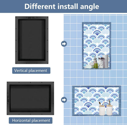 Ready Tile Shower Niche Shelf 17"X25"X4"（Inside 14"X22"） - - Water and Leak Proof Large Wall Niche Insert4
