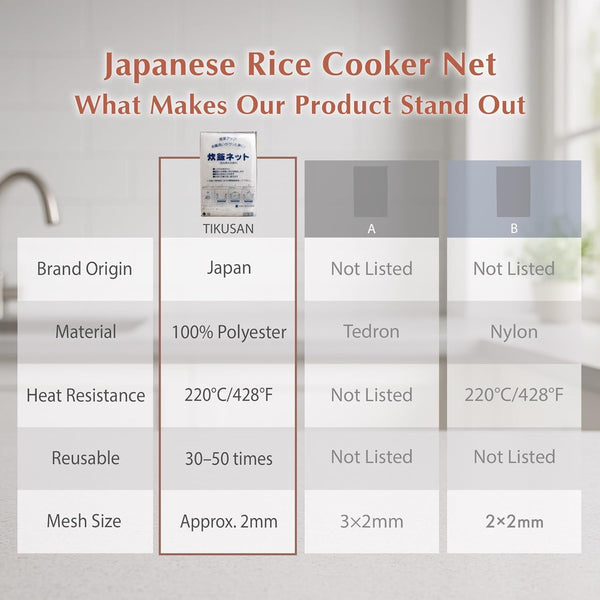Japanese Rice Cooker Net Sushi Rice Net Mesh Polyester Napkin Reusable Made in Japan (L Size (40"X40")) White5