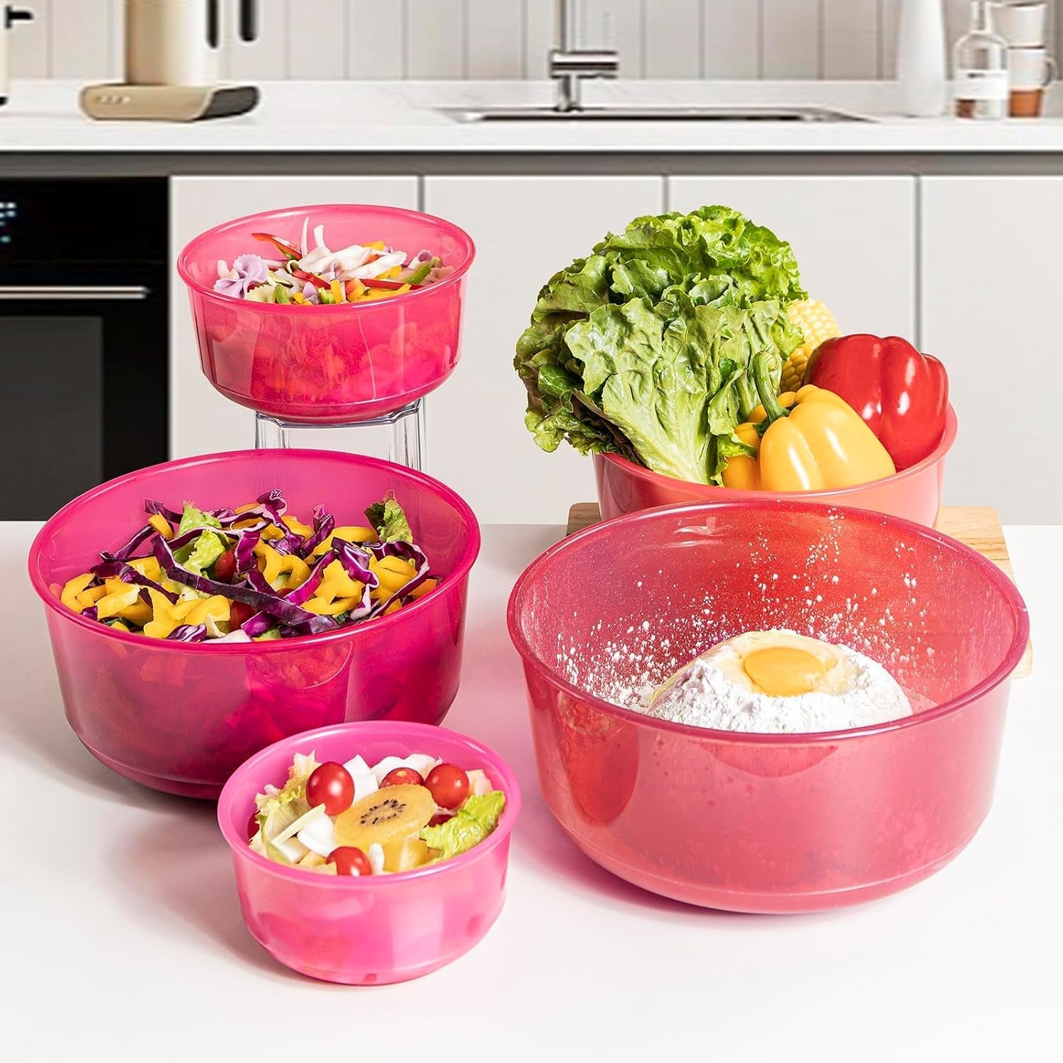 5pc-mixing-bowls-set-with-lids-ombre-pink-bpa-free-nesting-salad-meal-prep-bowls-for-mixing-serving-storage-0-74-qt-4-65-qt-dishwasher-safe-lids-not-microwave-safe
