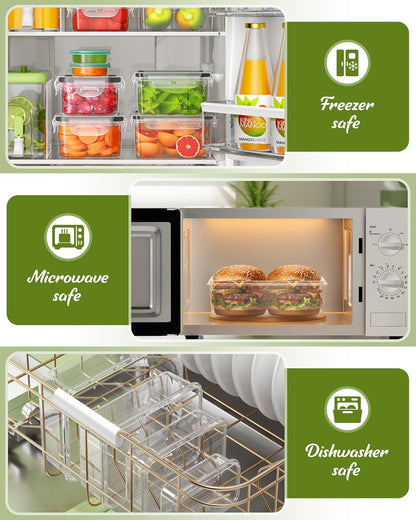 40 Piece Food Storage Containers with Lids, Bpa-Free5