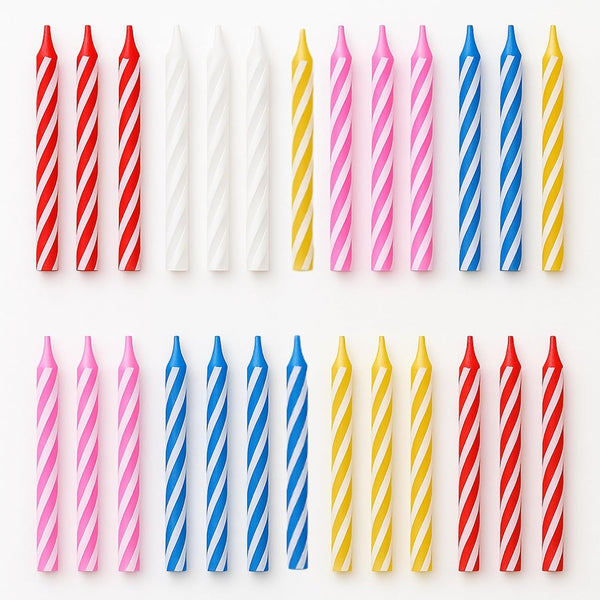 144 Count Birthday Candles Bulk – Birthday Candles for Cake, Mixed Colors Spiral Candles, Unscented Paraffin Wax Party Pack5