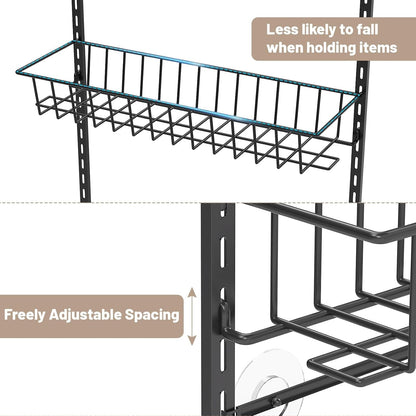 8-Tier Pantry Door Organizer, Black6