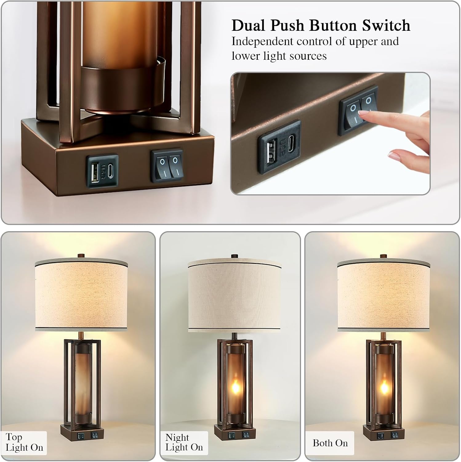 farmhouse-table-lamps-for-living-room-set-of-2-with-usb-c-a-ports