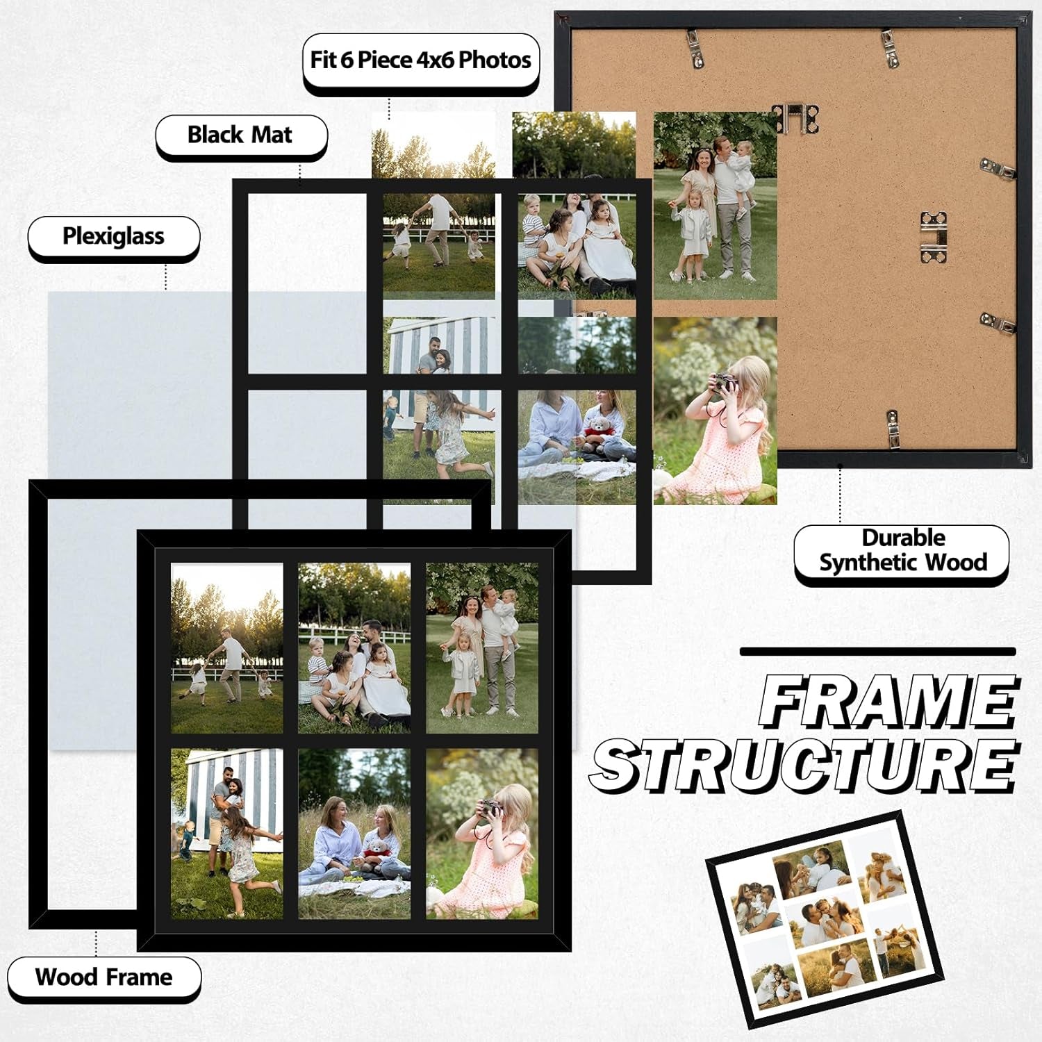 4x6-picture-frame-collage-for-wall-display-6-pcs-4x6-photos-with-mat-or-13x13-without-mat-6-opening-photo-frame-for-4-x-6-pictures-with-shatter-resistant-plexiglass-black-mat-black