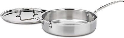 MCP33-30HN Multiclad Pro Triple Ply 5.5-Quart Saute Skillet, Sauté Pan W/Helper & Cover1