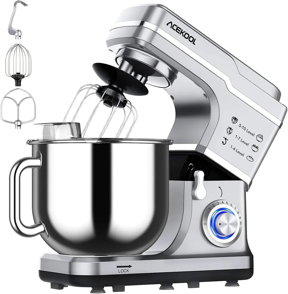 7-quart-stand-mixer-stable-design-660w-tilt-head-stand-mixer-with-10-speed-stepless-control-for-bread-pizza-cake-and-cookie-dough-large-stainless-steel-bowl-silver