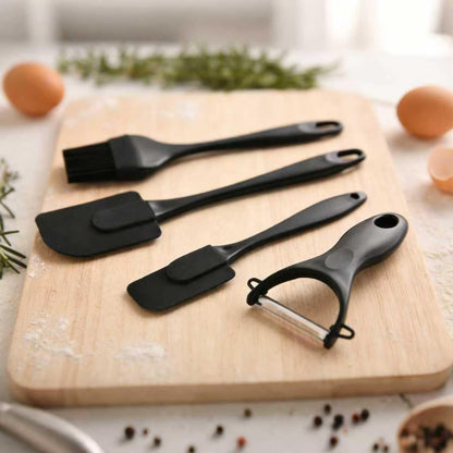19-Piece Stainless Steel Kitchen Knife Set, Built-In Knife Sharpener, Dishwasher Safe, Ergonomic Non-Slip Handles, 6 Steak Knives, Black5