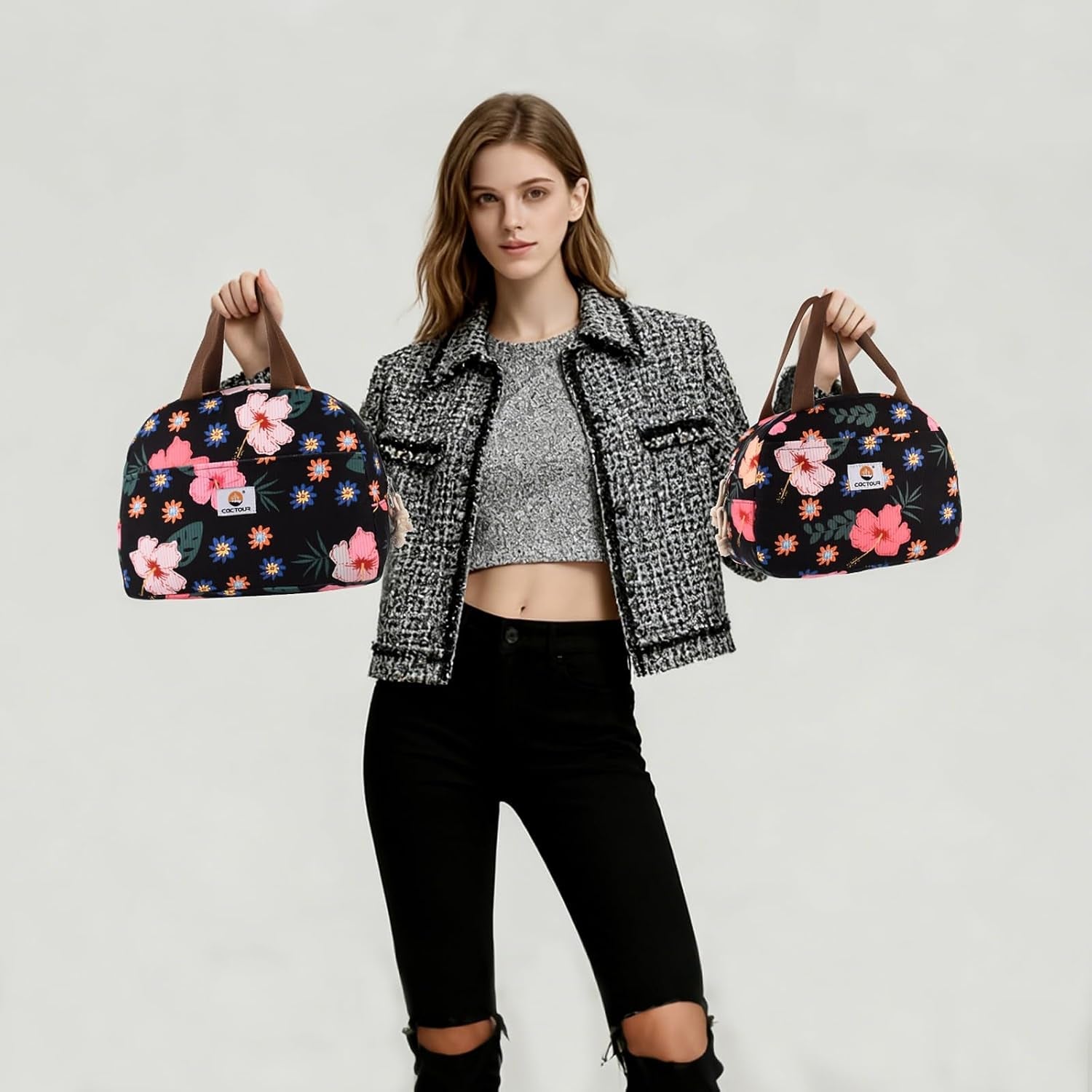 lunch-box-for-women-girls-teens-cute-lunch-box-cooler-bag-portable-insulated-small-lunch-bag-women-reusable-corduroy-lunch-tote-for-work-travel-picnic-school-flower
