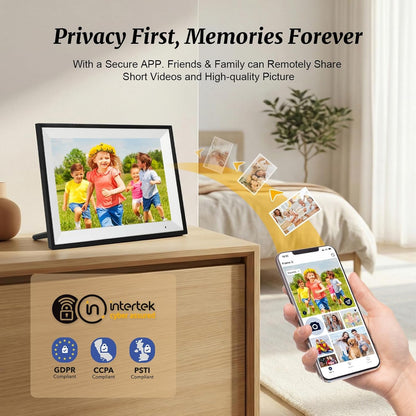 Digital Picture Frame 10.1 Inch Digital Photo Frame 32GB Storage, Wifi Picture Frame With1280X800 IPS Touch Screen, Auto-Rotate Photo Frame Share Your Photos and Videos via Aimor App, Black7