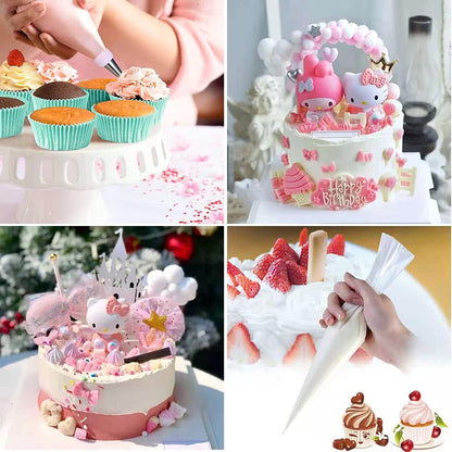 100 Pieces Piping Bags Disposable - Tipless Piping Bags | Pastry Bags | Icing Piping Bags | Frosting Bags for Cake Cookies Baking Decorating4