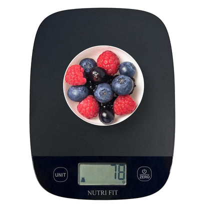 Food Scale Kitchen Scales Digital Weight Grams & Ounces Black | Ultra-Slim, Max 11Lbs 0.1Oz Precision, Smart Tare, Baking Cooking, Accurate for Weight Loss, Coffee, Keto Diet, Meal Prep1