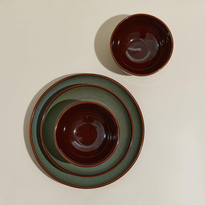 Ceramic Dinnerware Sets for 8, 32Pcs Plates and Bowls Sets Dish Set3