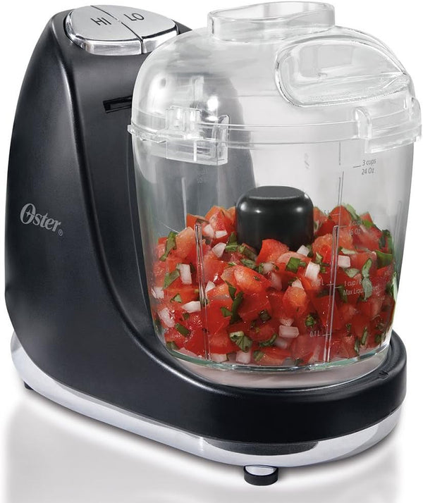 Oster FPSTMC3321 3-Cup Mini Chopper with Whisk, Black3