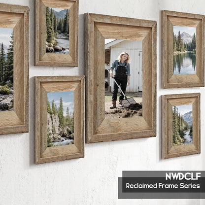 Rustic 8X10 Picture Frame, Reclaimed Barnwood Photo Frame for Wall Decor8