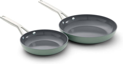 Calphalon® Ceramic Nonstick 8" and 10" Frying Pan Set, Silver Ash1
