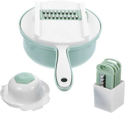 Multifunctional Portable Kitchen Grater Vegetable Slicer with Stainless Steel Blade and Abs Handle, for Efficient Grating and Peeling Random Color in Home1