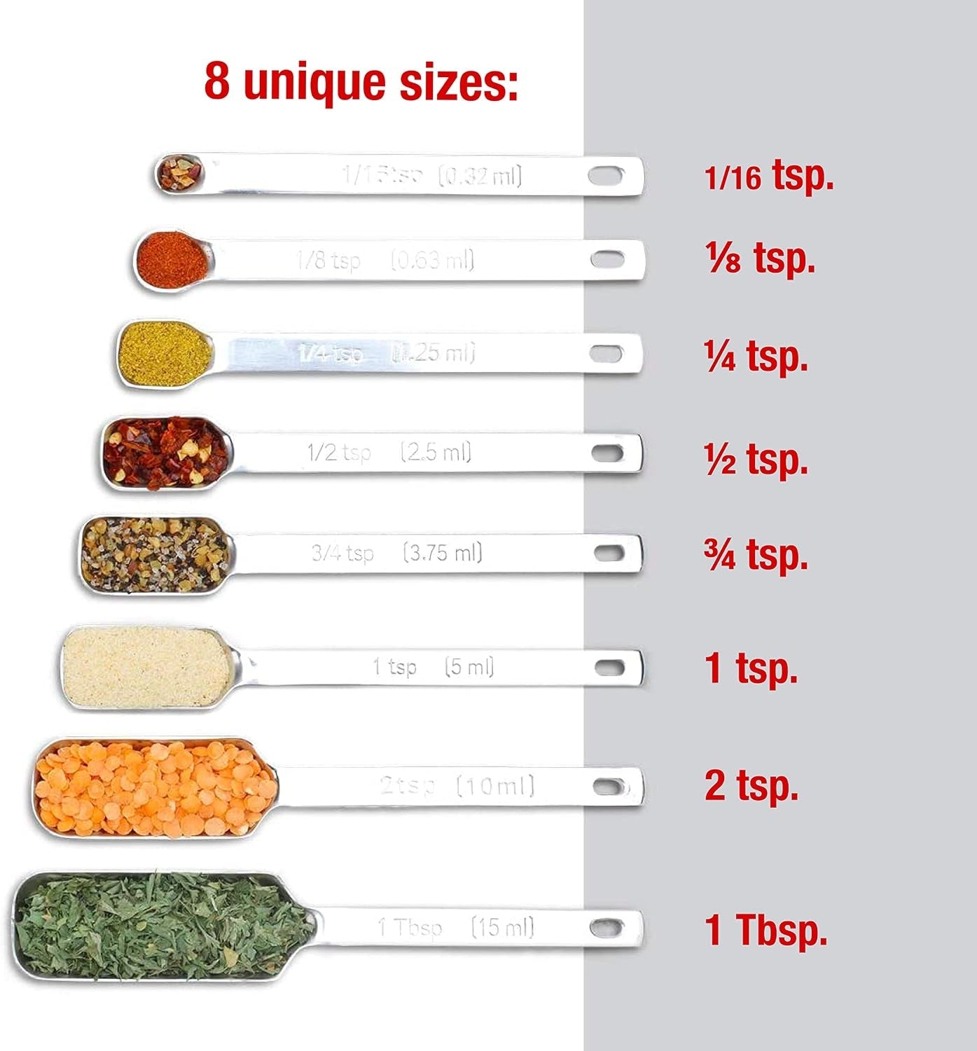 9pc-stainless-steel-measuring-spoon-set-with-leveler-durable-and-rust-proof-chrome-plated-narrow-rectangular-spoons-with-long-handles-accurate-measurements