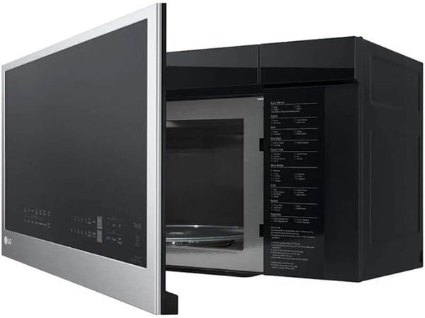 LG Smart 30 In. W 2 Cu. Ft. over the Range Microwave with Easyclean 1,050-Watt in Printproof Stainless Steel MVEL2033F5