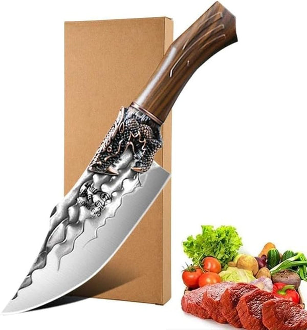 Meat Cleaver,Cleaver Knife 6.3 Inch Kitchen Knife Household Kitchen Knife Forged Chef'S Special Meat Slicing Knife Bone, LAMAJIGA58441