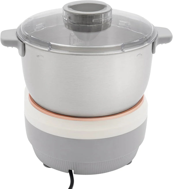 Electric Dough Maker with Ferment Function 5L(4.5QT) Dough Mixer Machine, 304 Stainless Steel Household Flour Kneading Machine for Baking Bread Pizza, Silver8