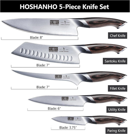 5 Pieces Knife Set, Professional Ultra Sharp Kitchen Knife Sets4