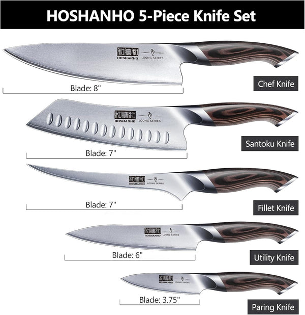 5 Pieces Knife Set, Professional Ultra Sharp Kitchen Knife Sets4
