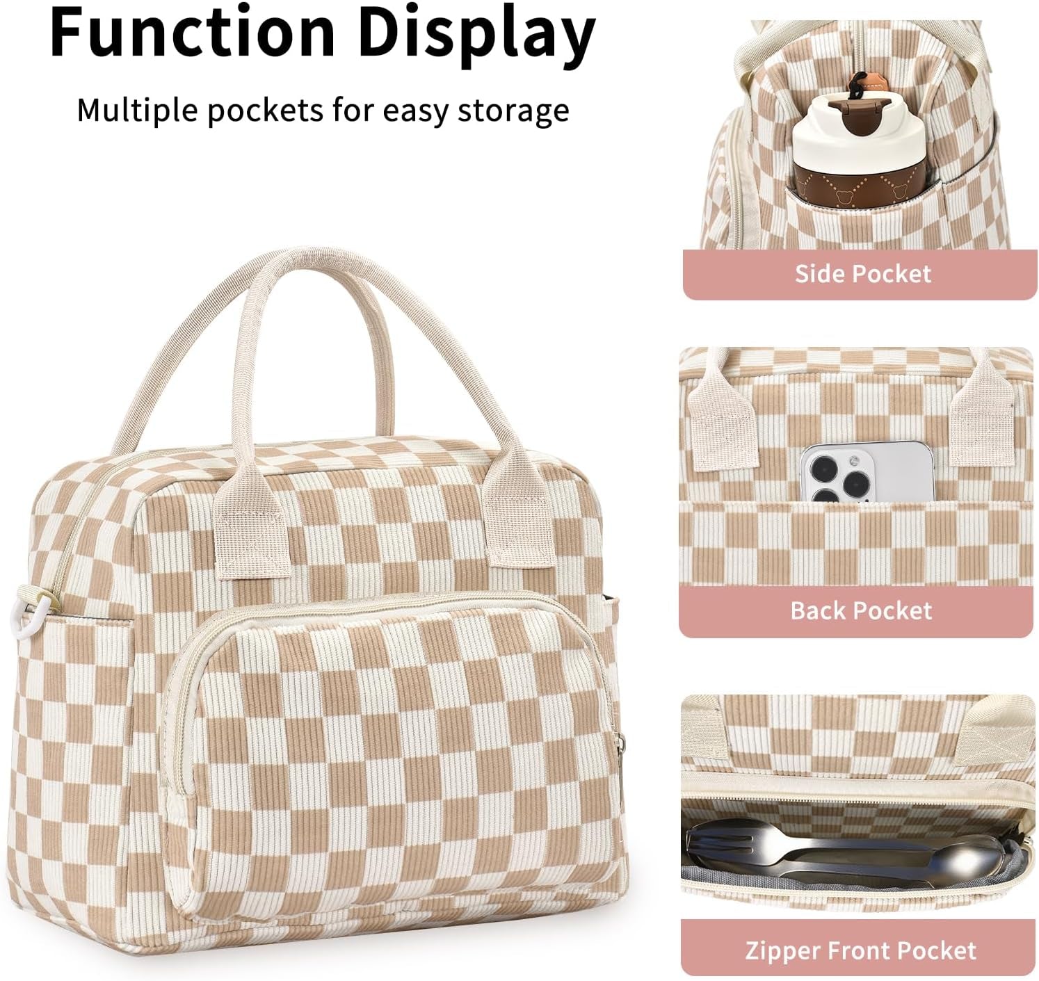 lunch-bag-women-lunch-box-for-women-adult-cute-insulated-lunch-bag-lager-cooler-lunch-tote-bags-for-work-picnic-beige-brown-plaid