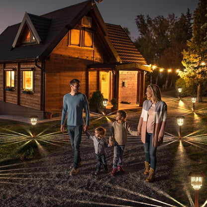 Solar Lights Outdoor Waterproof, 4 Pack Solar Pathway Garden Lights6